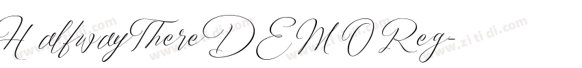 HalfwayThereDEMO Reg字体转换